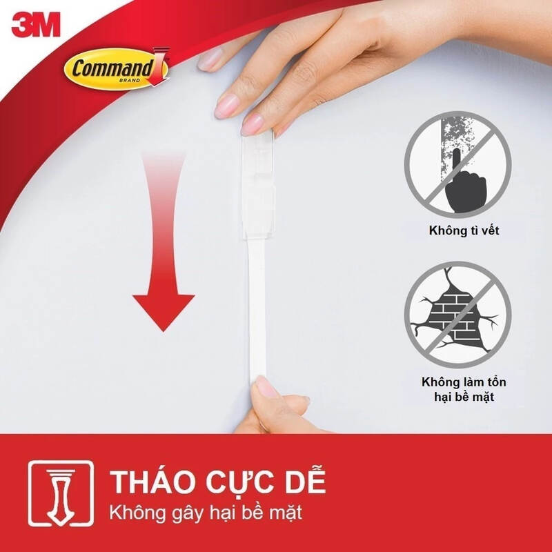 Móc dán tường kiểu kim loại Command™ 17068ANZ - Chịu lực 1.3 kg - 2 cái/vỉ, , large image number null